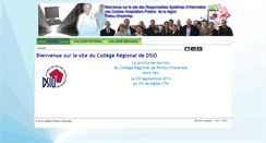 Desktop Screenshot of college-dsio.esante-poitou-charentes.fr