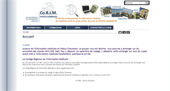 Desktop Screenshot of corim.esante-poitou-charentes.fr